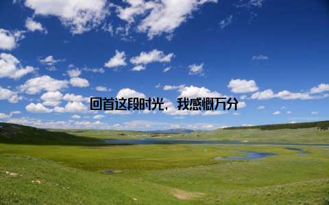 回首这段时光, 我感慨万分
