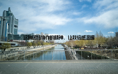 这种团结协作的精神, 让我倍感温暖