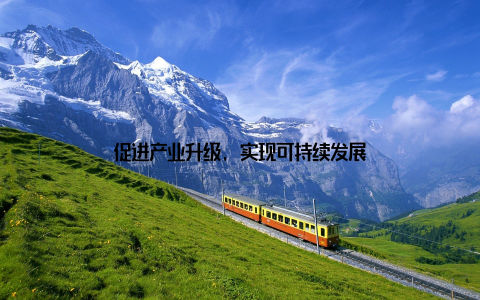 促进产业升级, 实现可持续发展