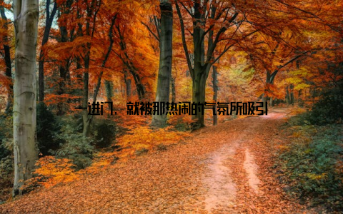 一进门, 就被那热闹的气氛所吸引