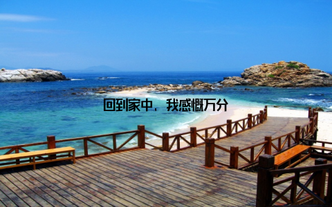 回到家中, 我感慨万分