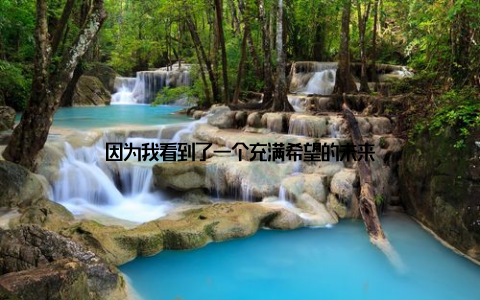 因为我看到了一个充满希望的未来
