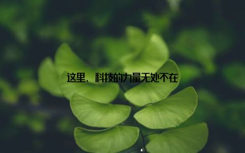 这里, 科技的力量无处不在