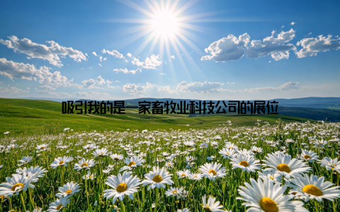 吸引我的是一家畜牧业科技公司的展位