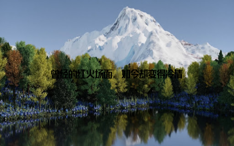 曾经的红火场面, 如今却变得冷清