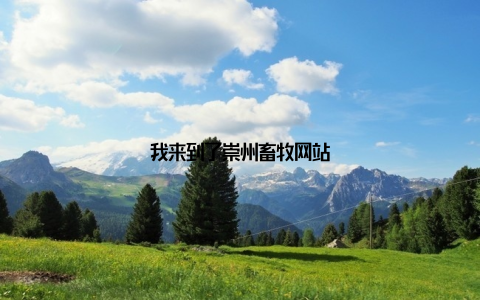 我来到了崇州畜牧网站