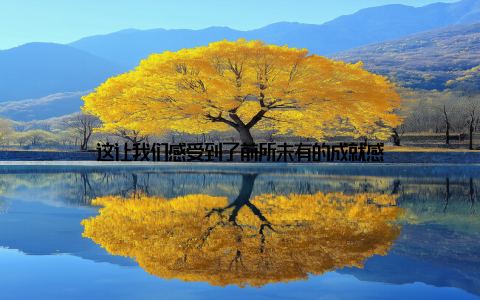 这让我们感受到了前所未有的成就感