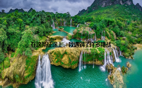 在这条征途上, 我遇到了许多挑战