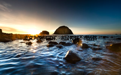 本文为原创内容, 未经授权不得转载